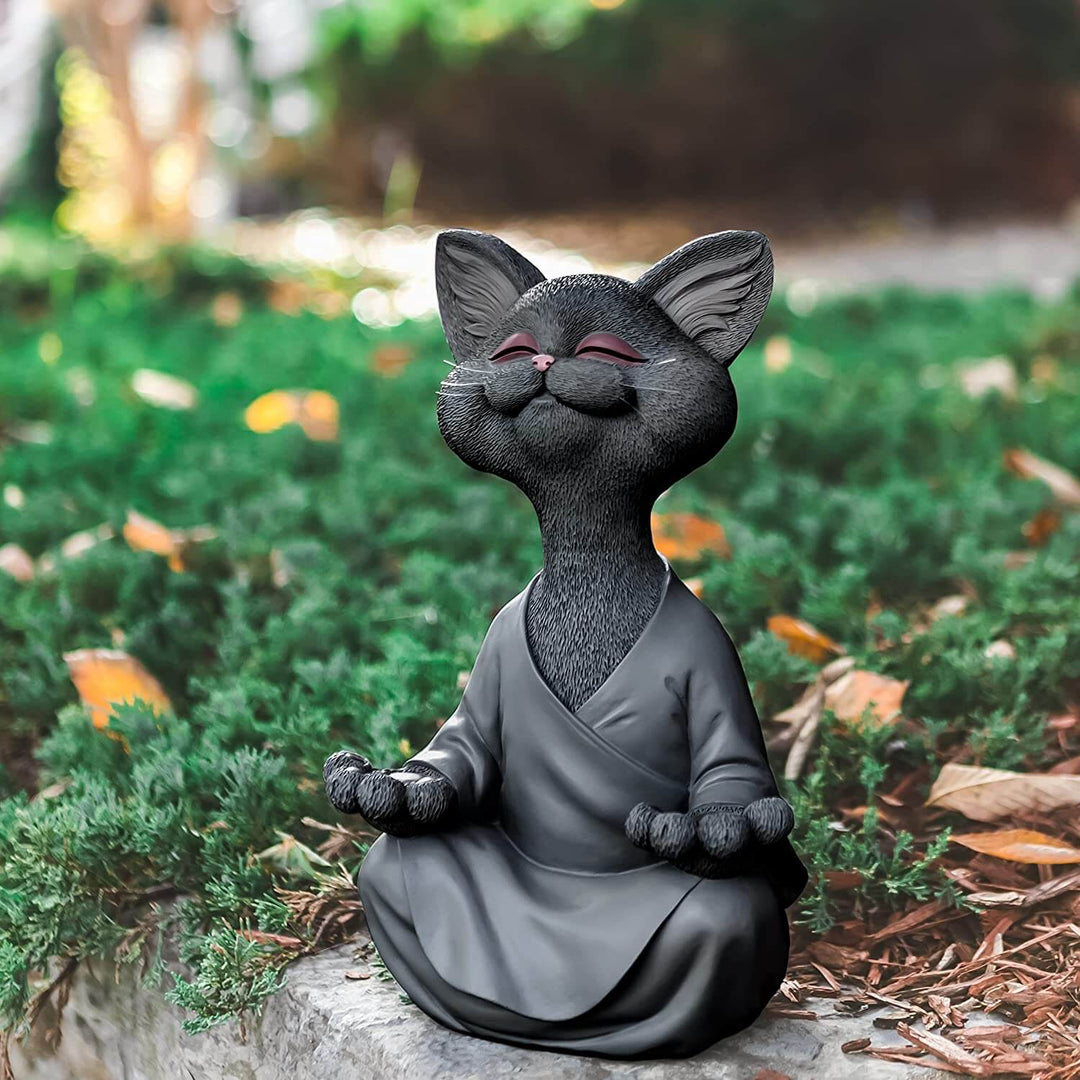 Buddha-kattfigur