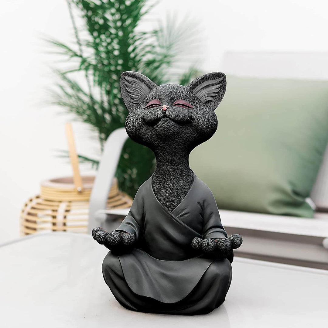 Buddha-kattfigur