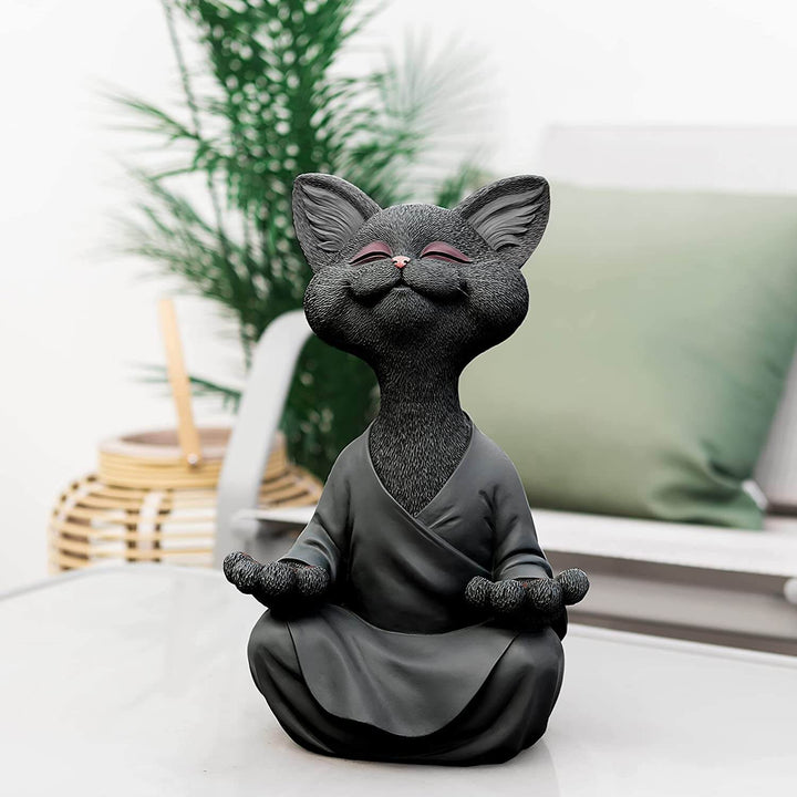 Buddha-kattfigur