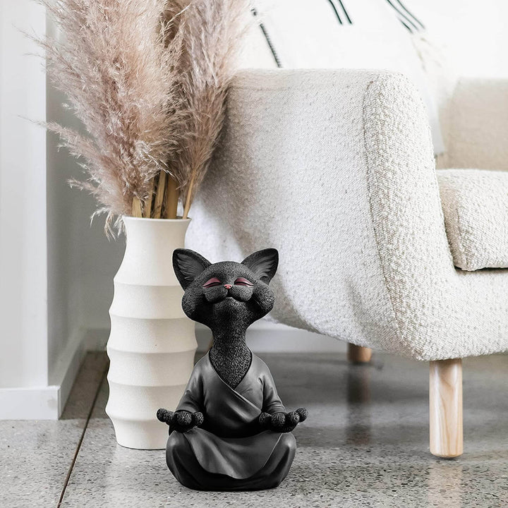 Buddha-kattfigur