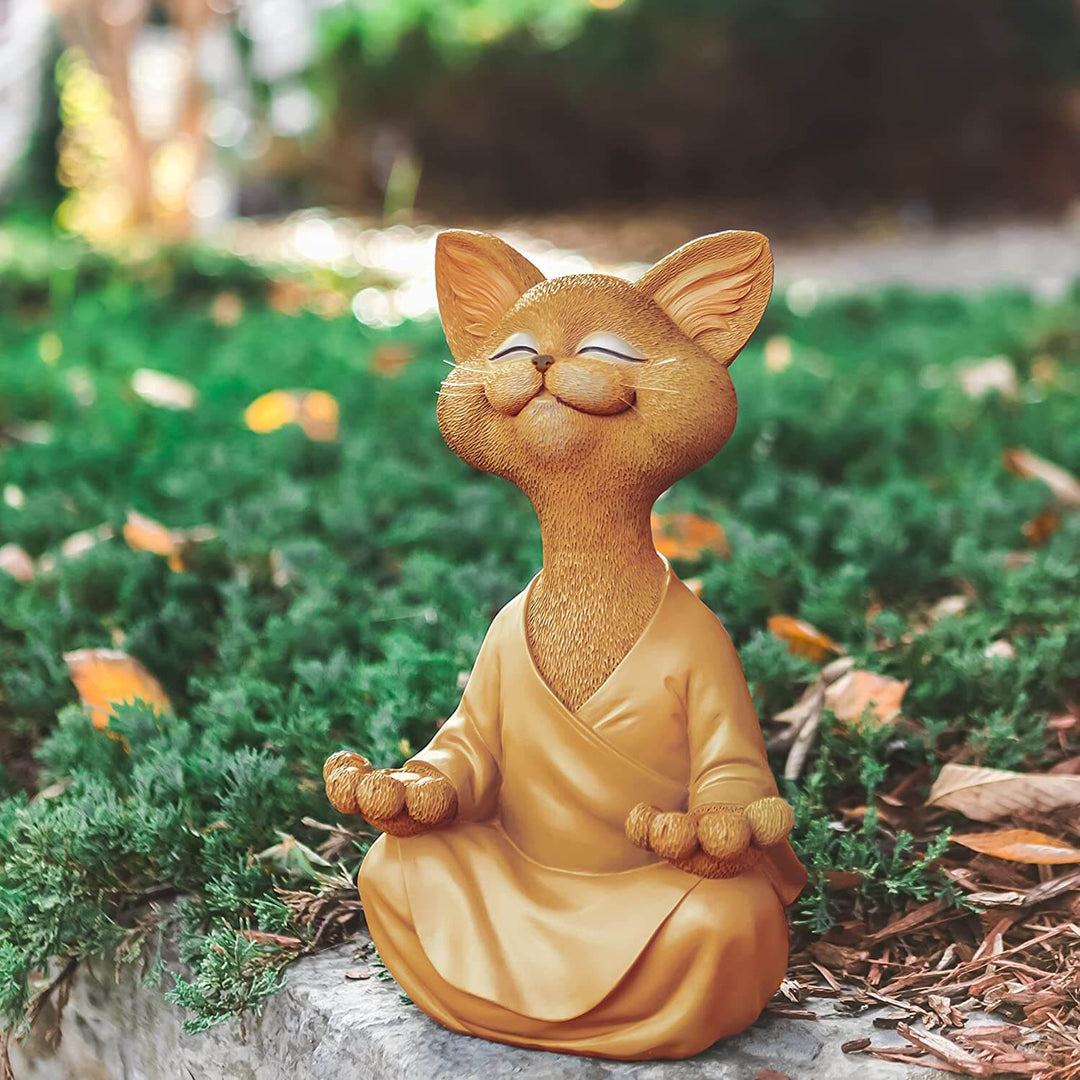 Buddha-kattfigur