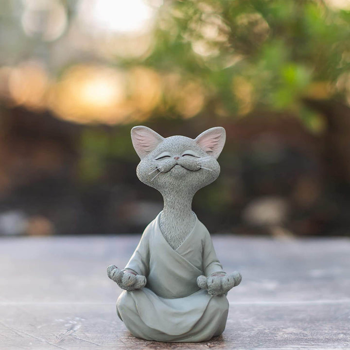 Buddha-kattfigur