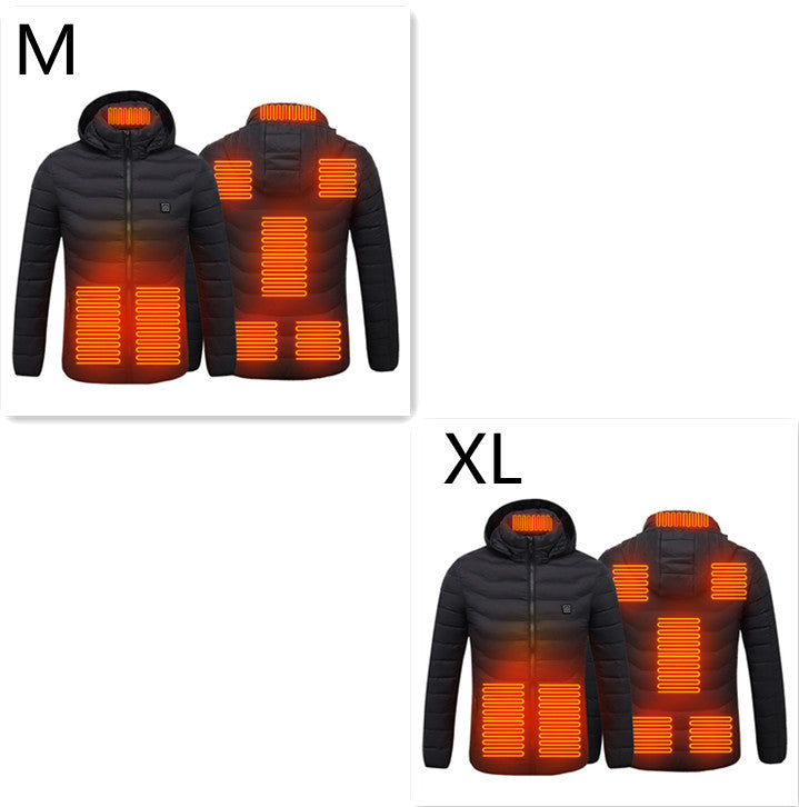 Uppvärmd jacka med 8 zoner i förmånligt 2-pack