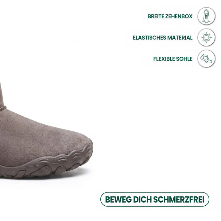 Vattentäta barfotaskor med varmt foder