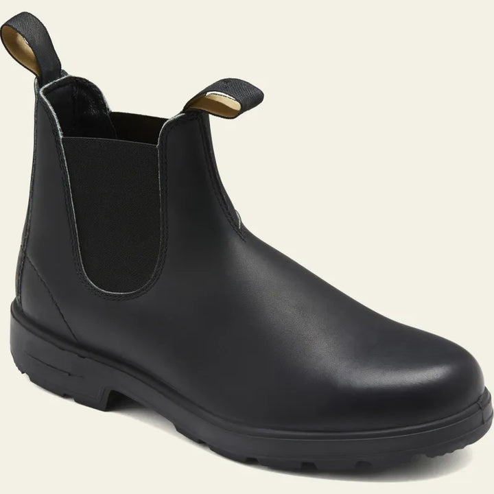Vattentäta Chelsea-boots herr – svart läder, slip-on-design för casual och regnigt väder