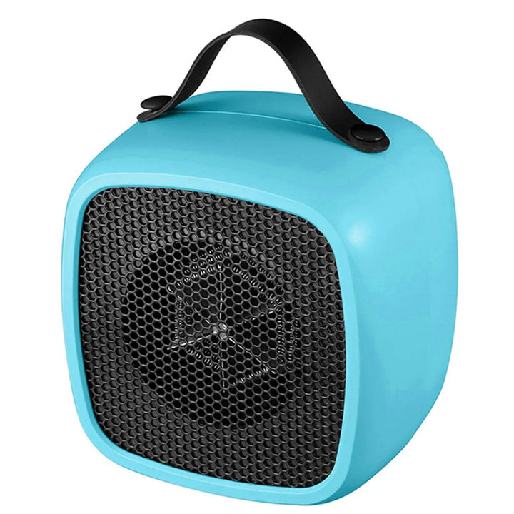 Mini skrivbordsvärmare 500 W PTC, tyst och snabbt varm