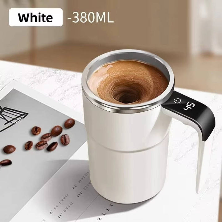 Självblandande uppvärmd kaffemugg för på språng, USB-laddningsbar