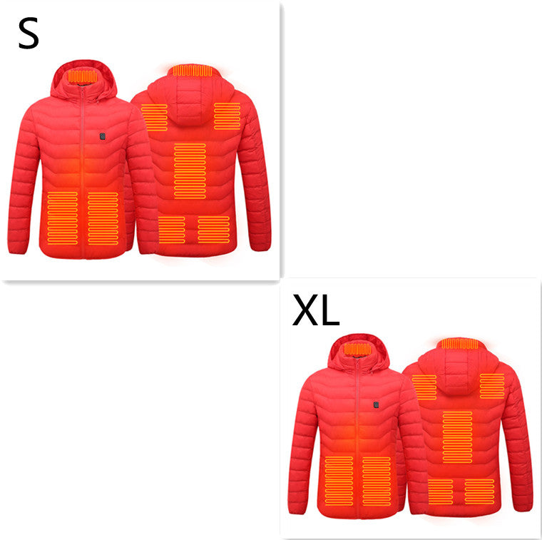 Uppvärmd jacka med 8 zoner i förmånligt 2-pack