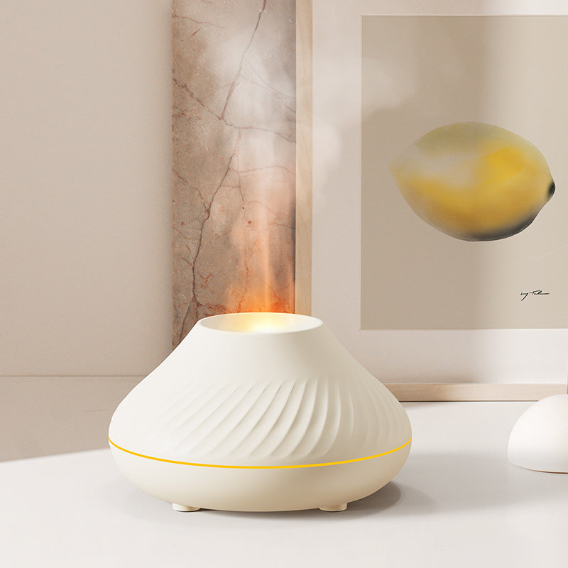 Flamdiffusor med RGB-ljus, 130 ml och 6 till 9 timmars drift