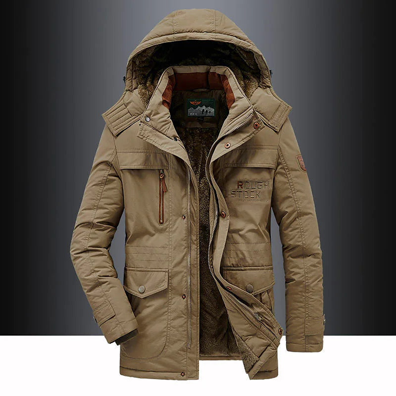 Parkas för herr med fleecefoder – Leventis