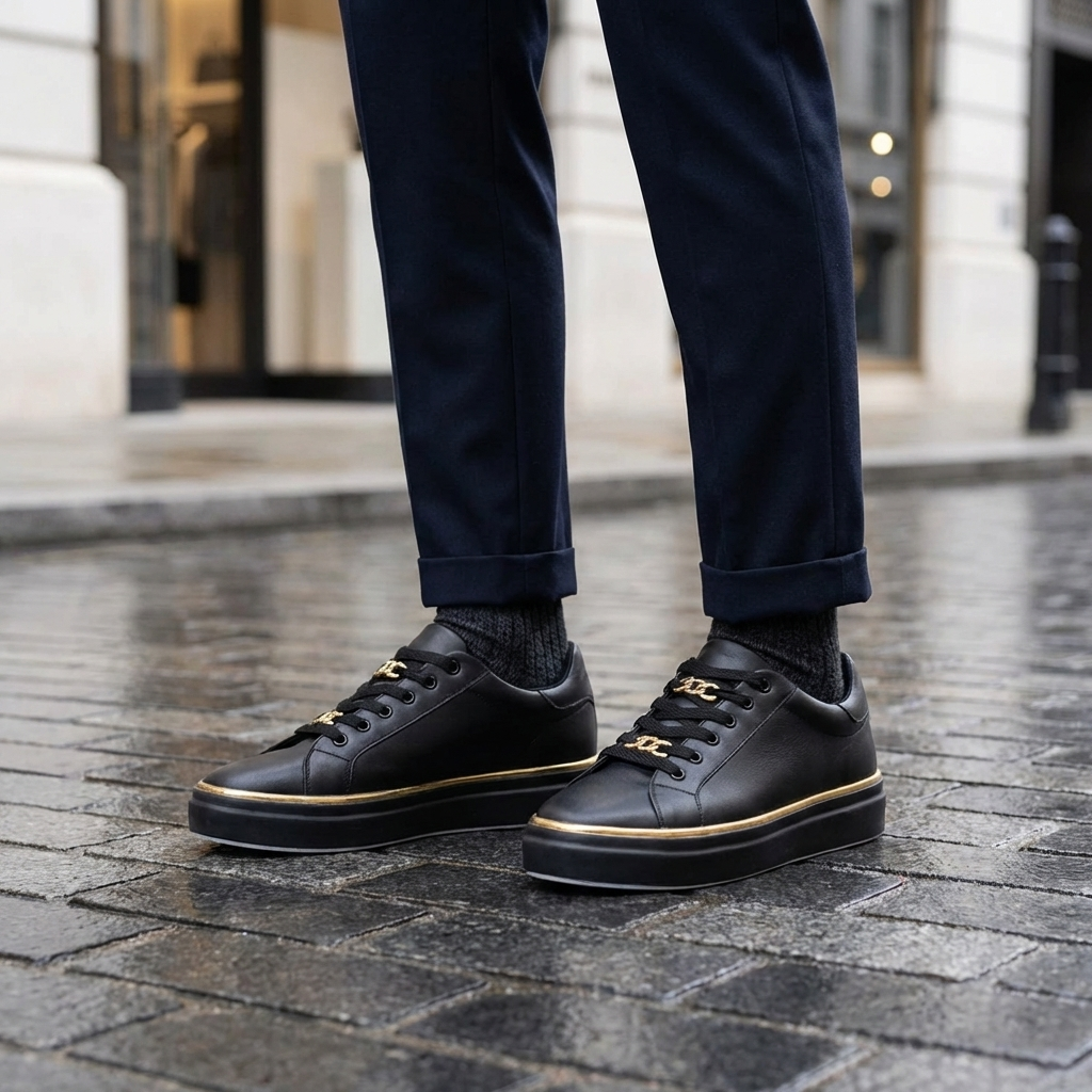 Snörning Låg-Topp Mode Sneaker för Kvinnor