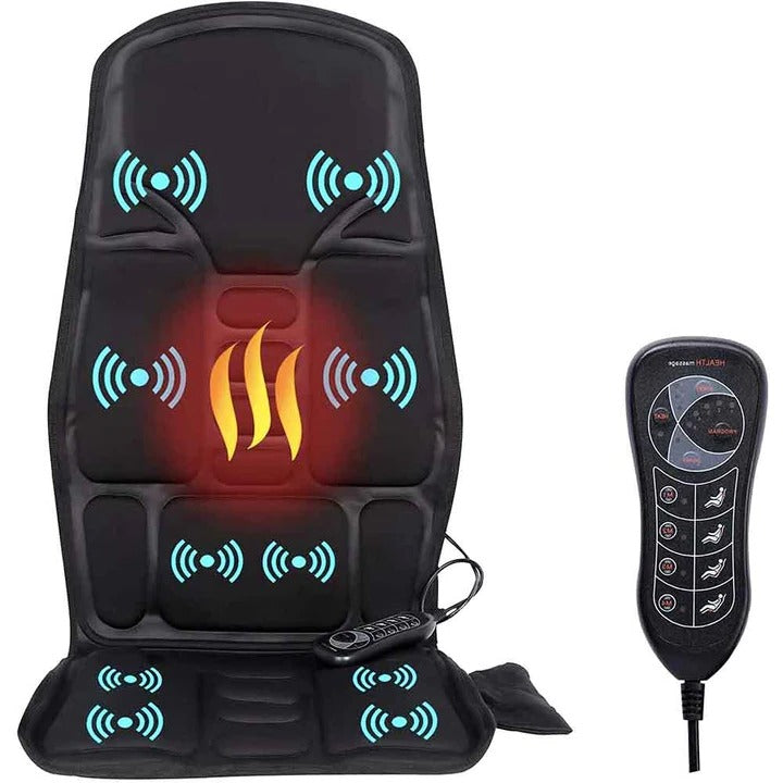 Massagekudde för stolen med vibration och varm nackkudde