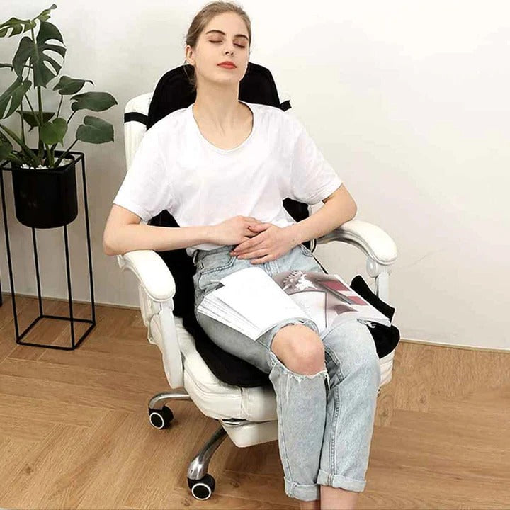 Massagekudde för stolen med vibration och varm nackkudde