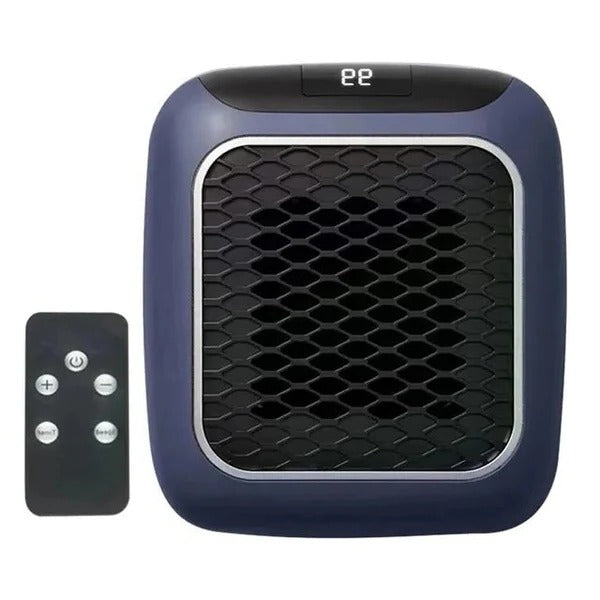 Vägguttagsvärmare 800W med termostat och 12 timmars timer