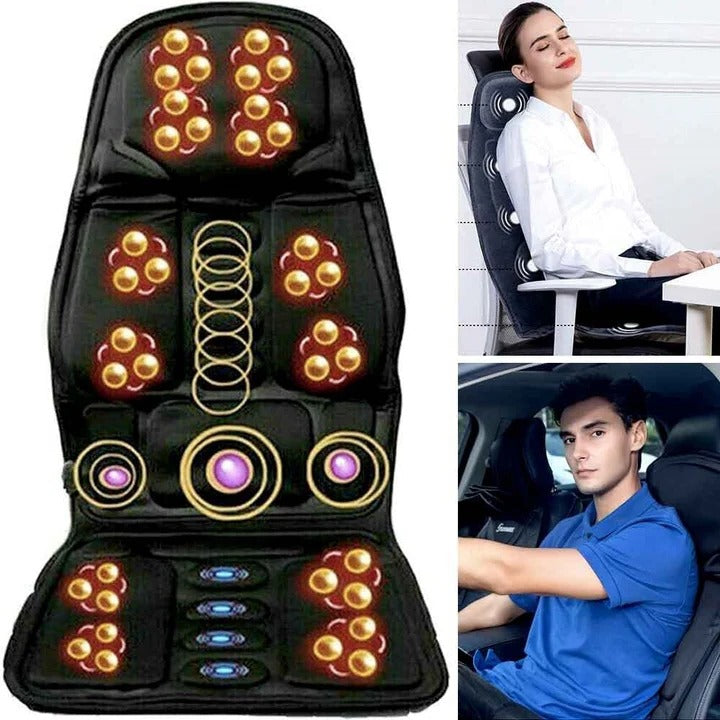 Massagekudde för hela ryggen med värme för nacke och rygg