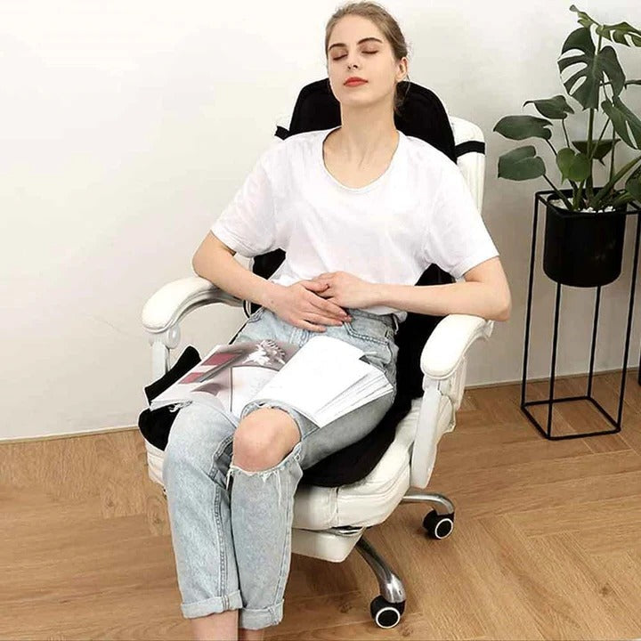 Massagekudde för hela ryggen med värme för nacke och rygg