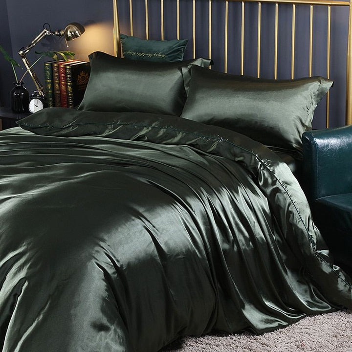 Lyxigt sängkläder i silke/satin (4 delar) - SilkSleep
