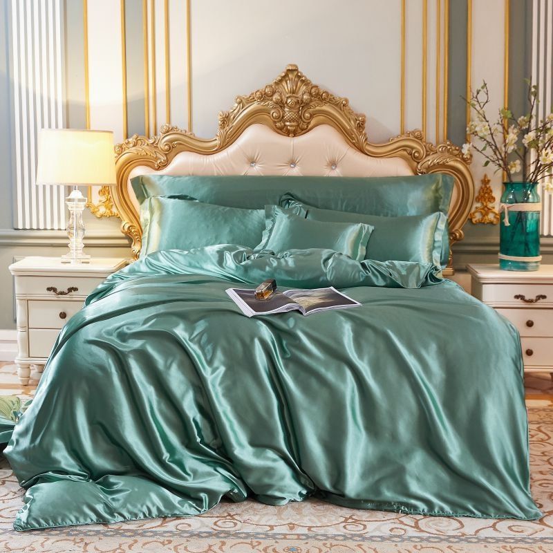 Lyxigt sängkläder i silke/satin (4 delar) - SilkSleep