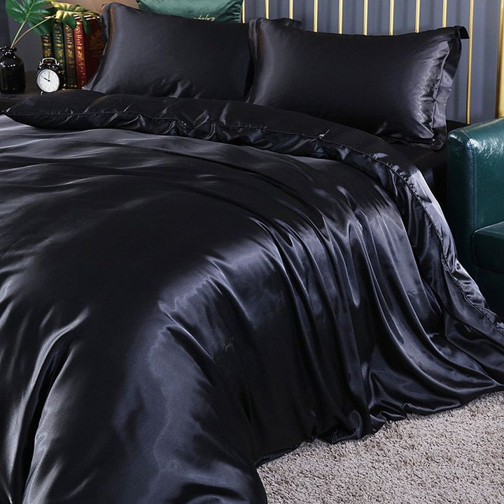 Lyxigt sängkläder i silke/satin (4 delar) - SilkSleep