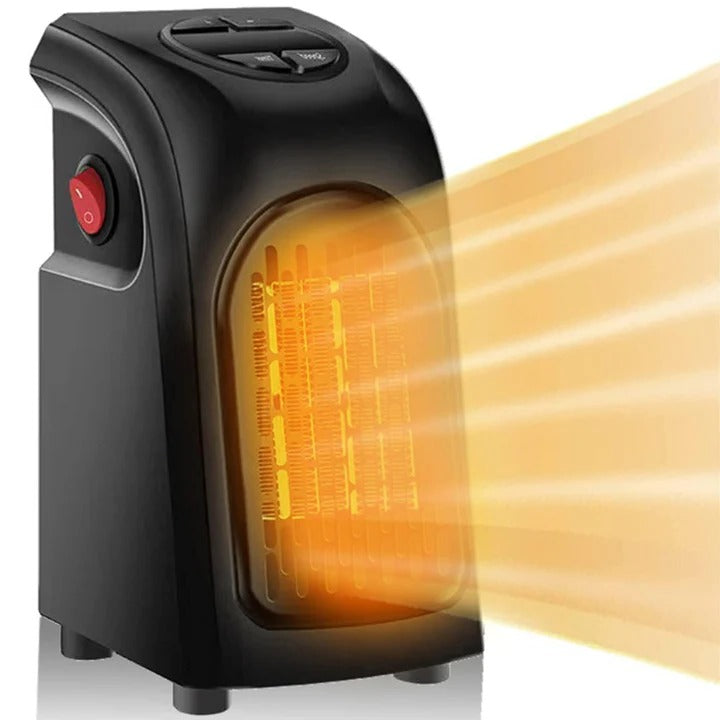 Vägguttagsvärmare med timer och termostat
