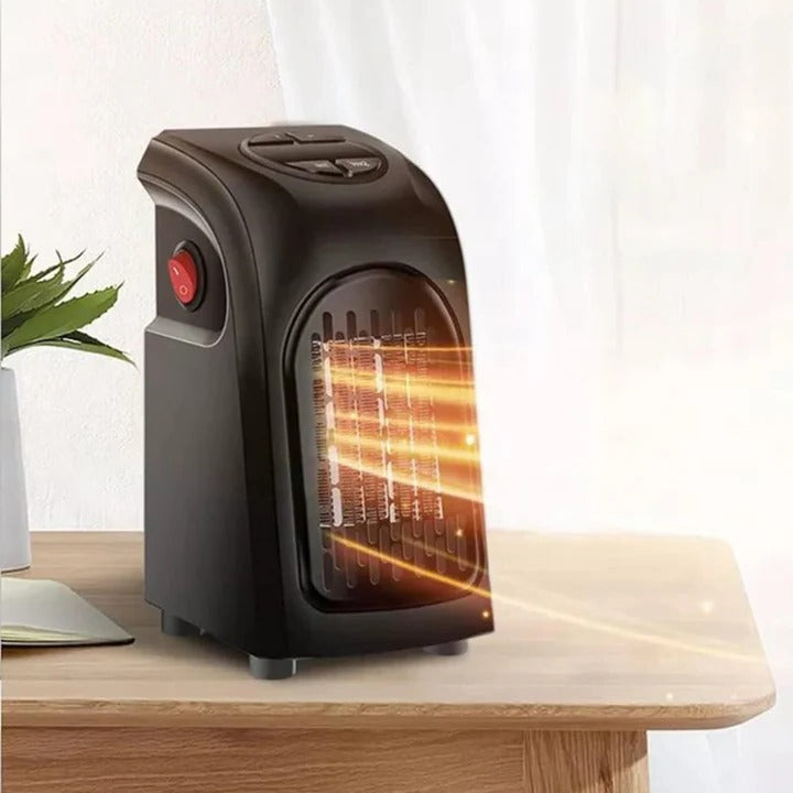 Vägguttagsvärmare med timer och termostat