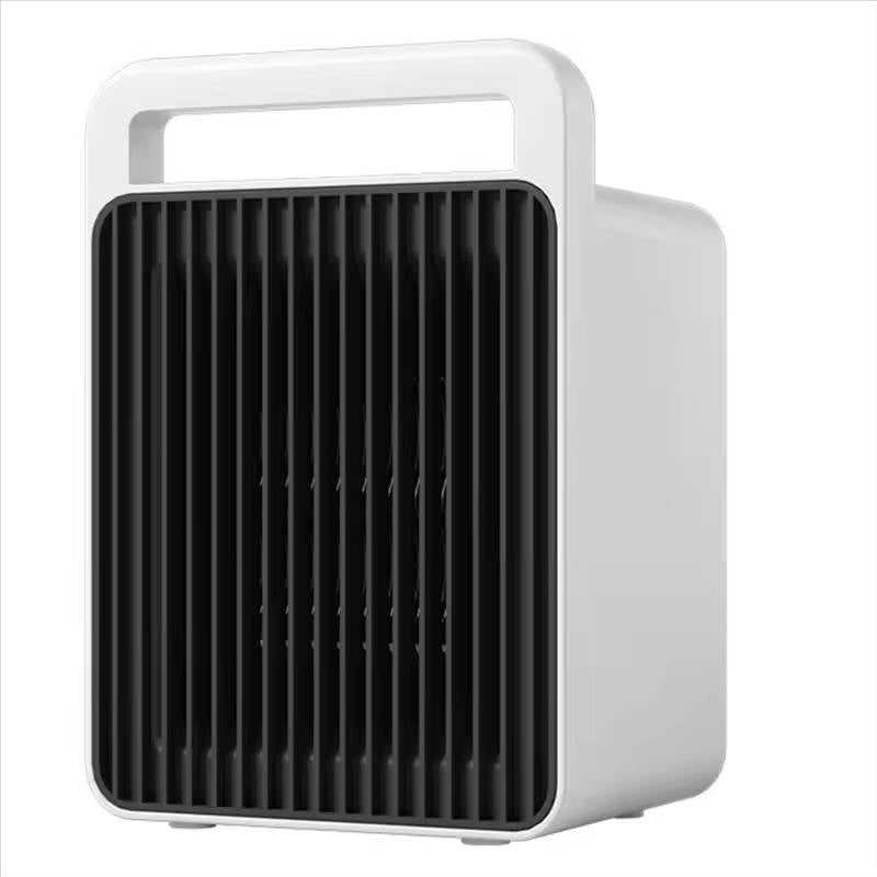 Liten värmare 600 W, varm på 3 sekunder, med handtag