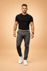 Byxor herr slim fit med markerad midja – smart casual