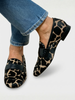 Eleganta loafers med djurmönster för dam