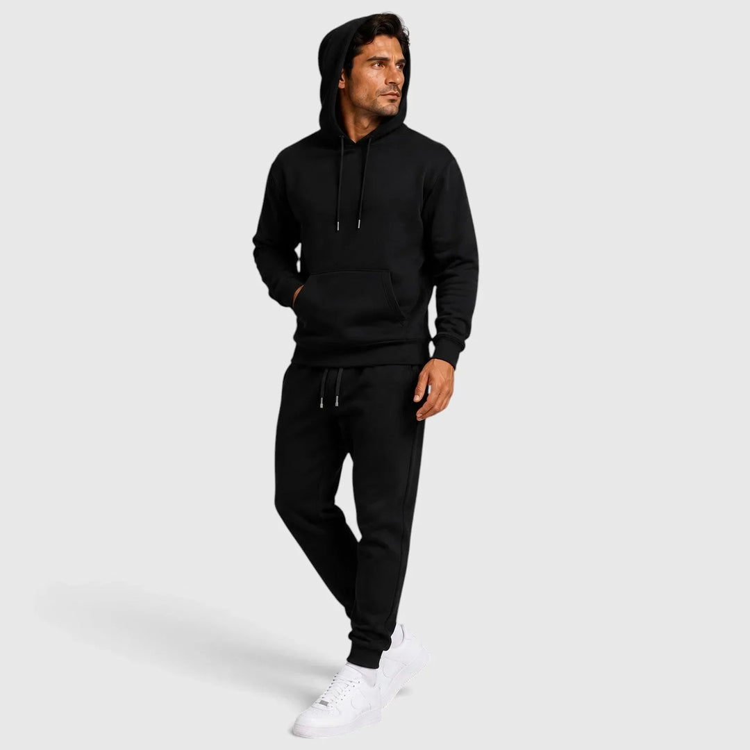 Loungeset för herr, huvtröja och joggingbyxor