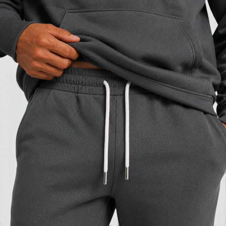 Loungeset för herr, huvtröja och joggingbyxor