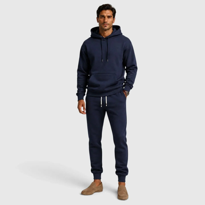 Loungeset för herr, huvtröja och joggingbyxor