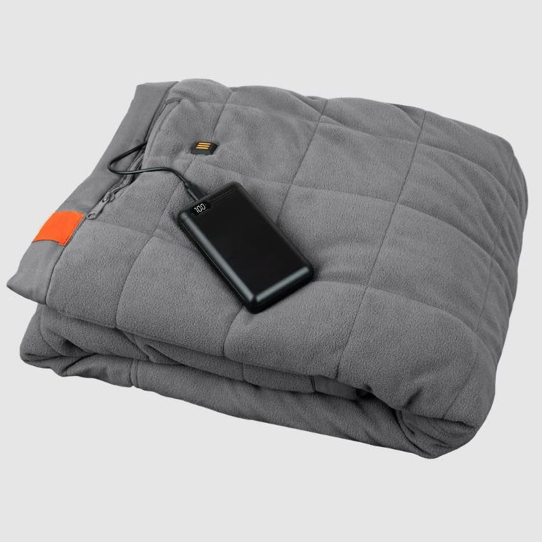 Värmefilt för utomhusbruk med inbyggd powerbank och 3 zoner
