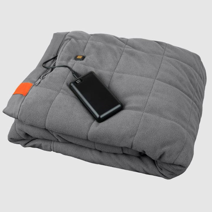 Värmefilt för utomhusbruk med inbyggd powerbank och 3 zoner
