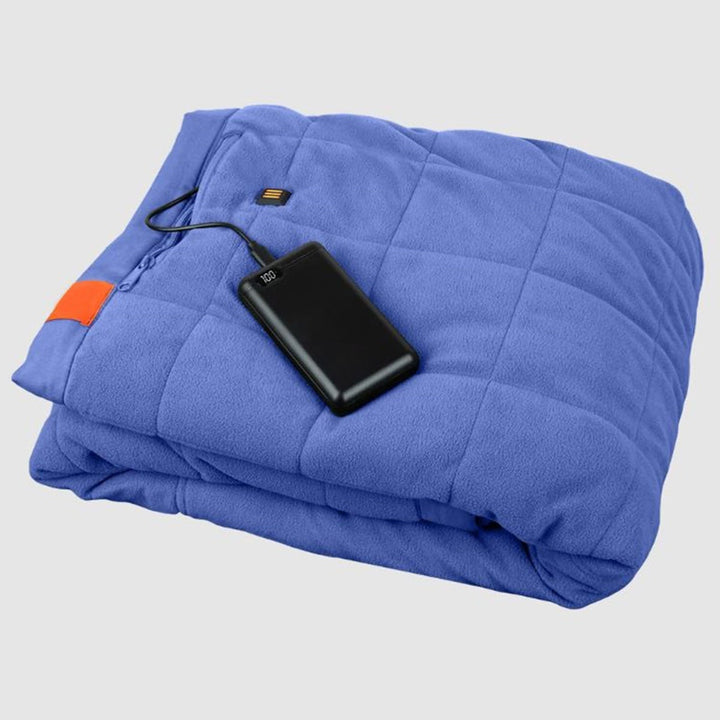 Värmefilt för utomhusbruk med inbyggd powerbank och 3 zoner