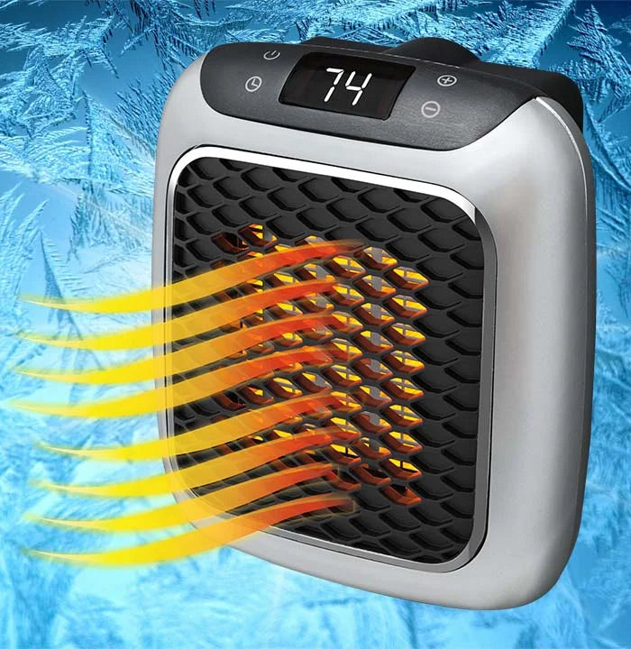 Bärbar fläktvärmare 800 W med timer