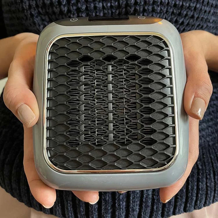 Bärbar fläktvärmare 800 W med timer