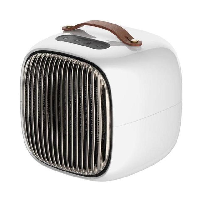 Keramisk PTC-värmare med läderhandtag och tippskydd