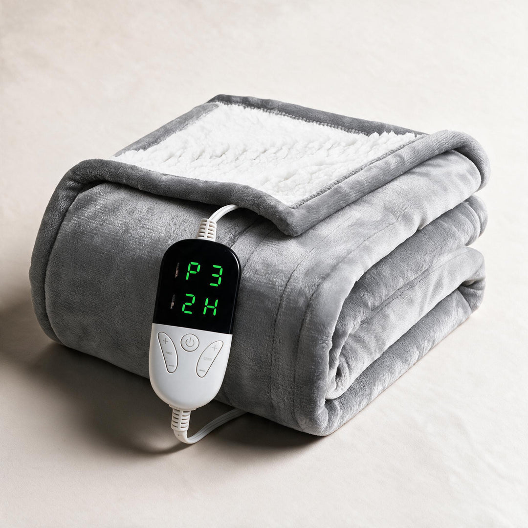 Elektrisk sherpafilt med 6 lägen och timer