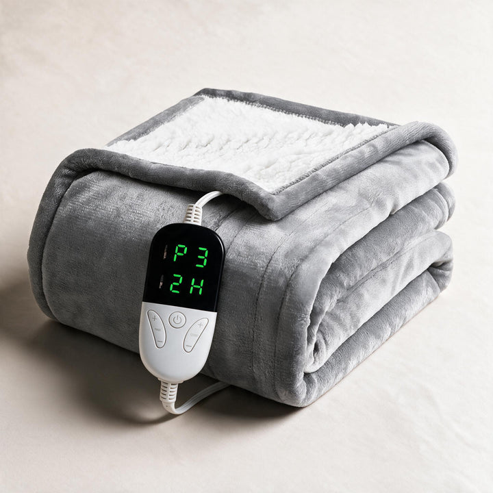 Elektrisk sherpafilt med 6 lägen och timer