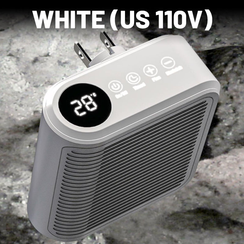Eluttagsvärmare 800 W med termostat och timer
