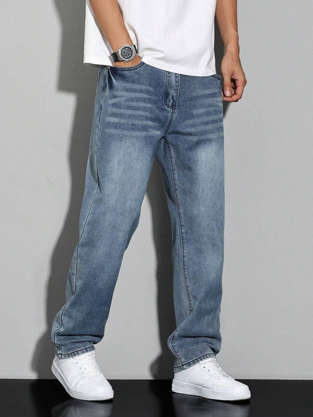 Jeans herr med rak passform – Straight fit denimbyxor