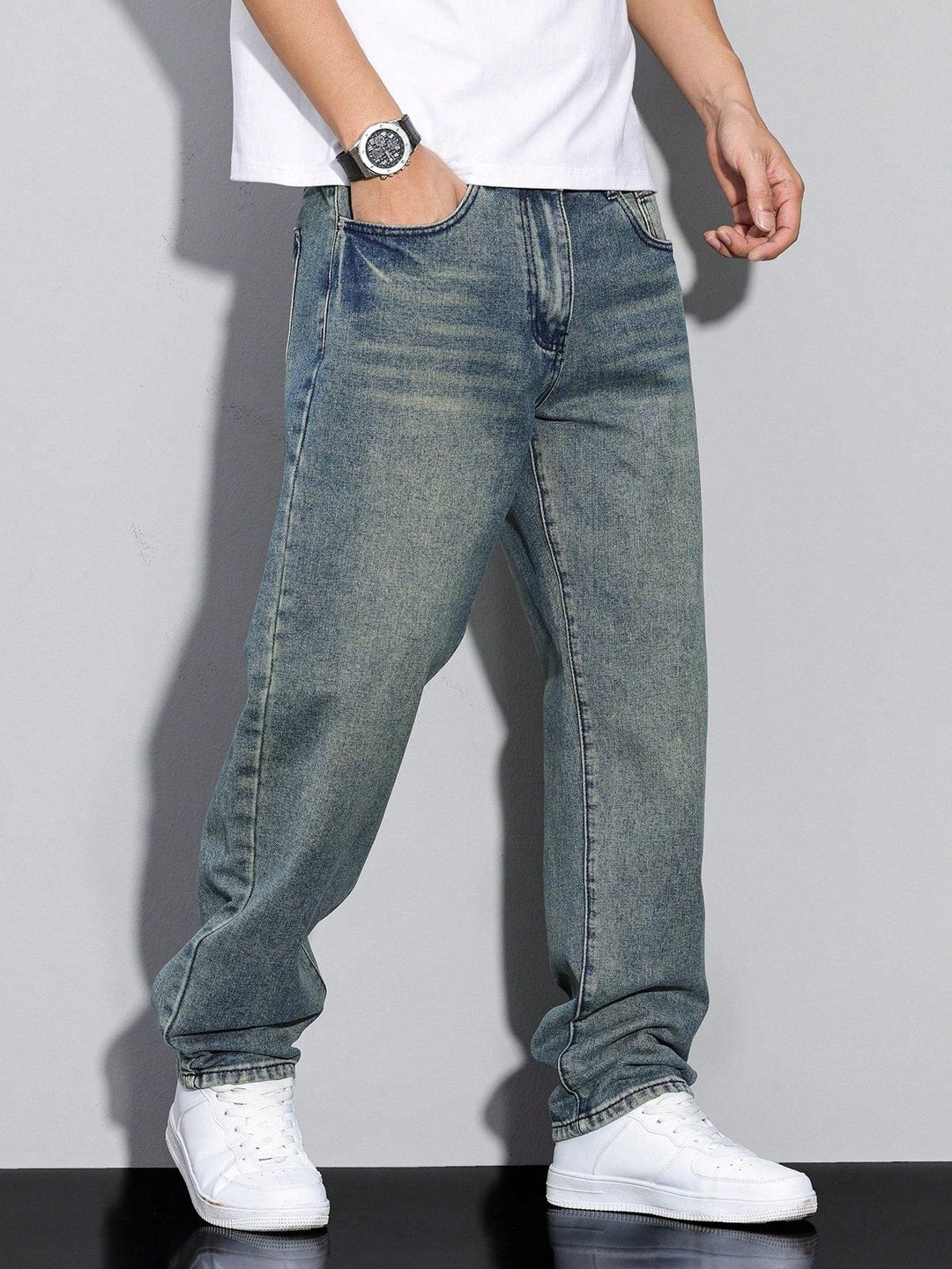 Jeans herr med rak passform – Straight fit denimbyxor