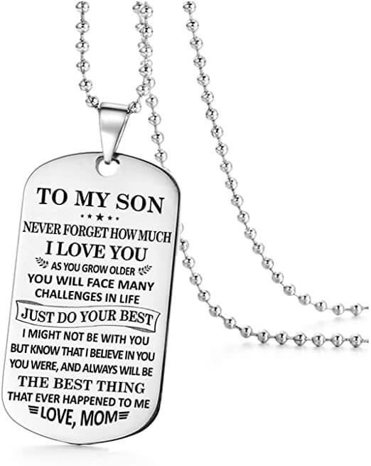 Till min son hänge halsband
