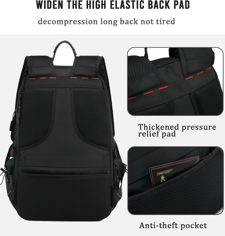 60 L vattentät resryggsäck för laptop med USB och skofack