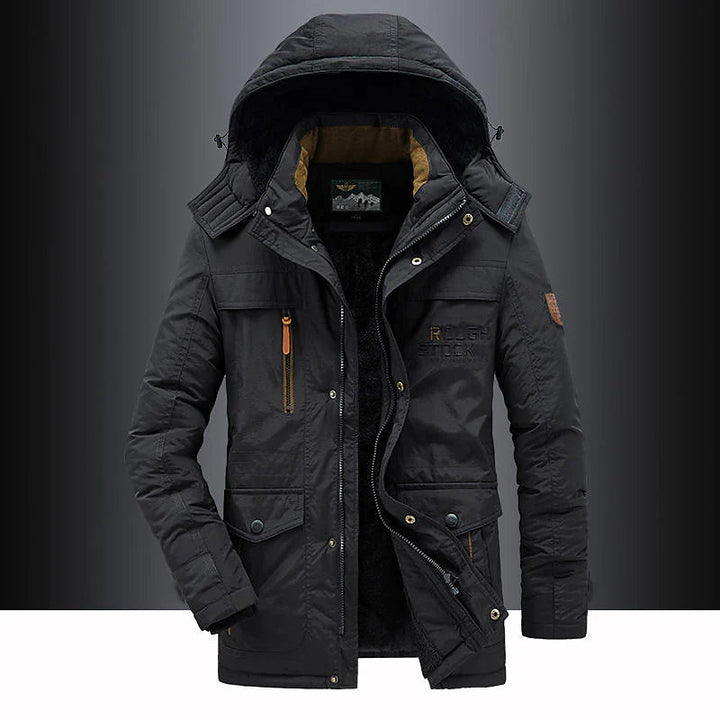 Parkas för herr med fleecefoder – Leventis