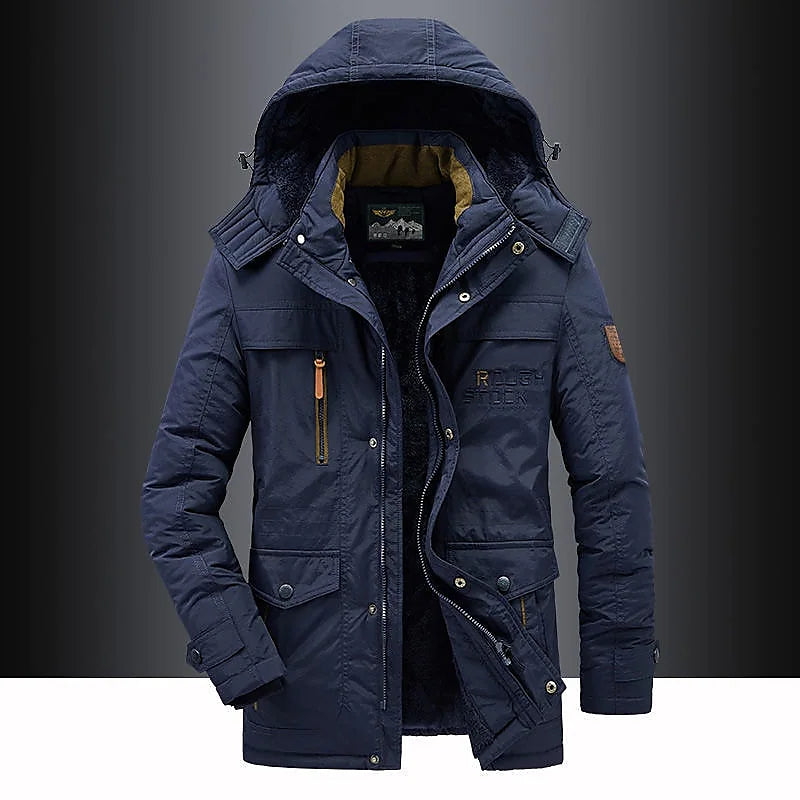 Herrparkas med fleecefoder – Leventis